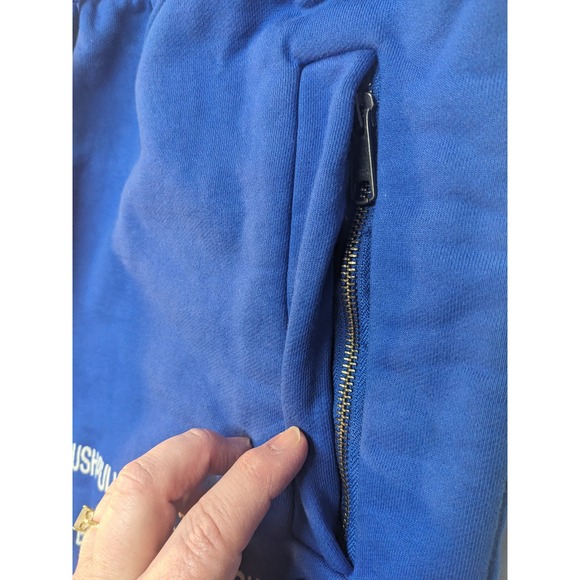 Push Pull Mens Royal Blue Graphic Smiley Face Jogger Sweatpants XL - Picture 5 of 6